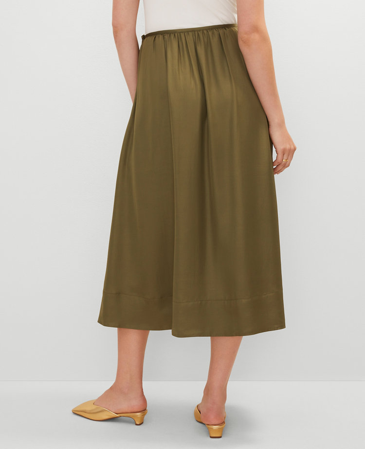 Side-Tie Midi Skirt