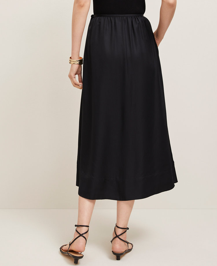 Side-Tie Midi Skirt