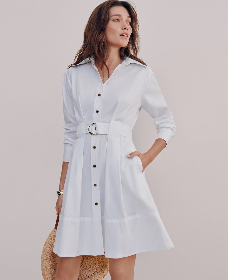 Flare Pocket Shirtdress