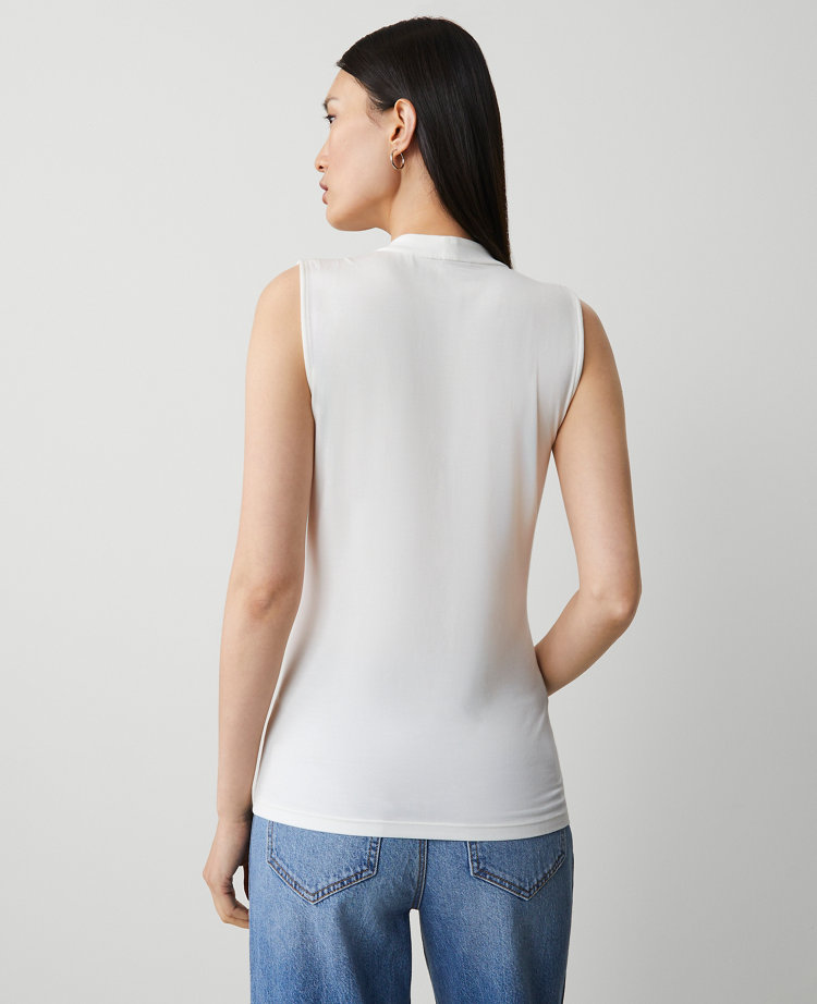 Petite Sleeveless V-Neck Top