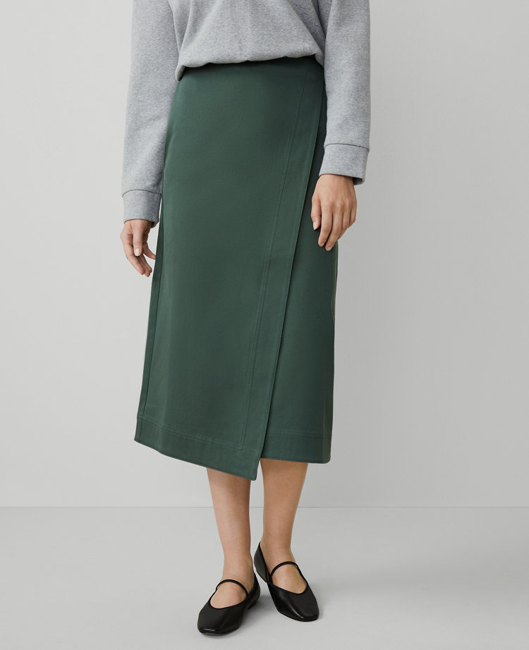 Effortless Midi Wrap Skirt