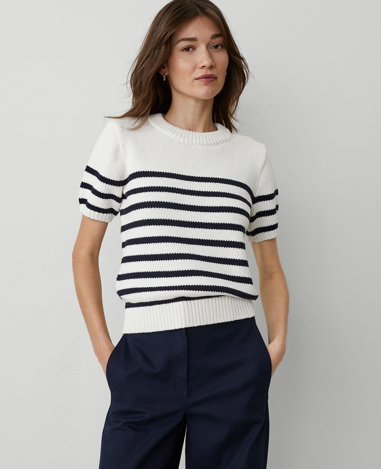 Weekend Collection Striped Sweater Tee