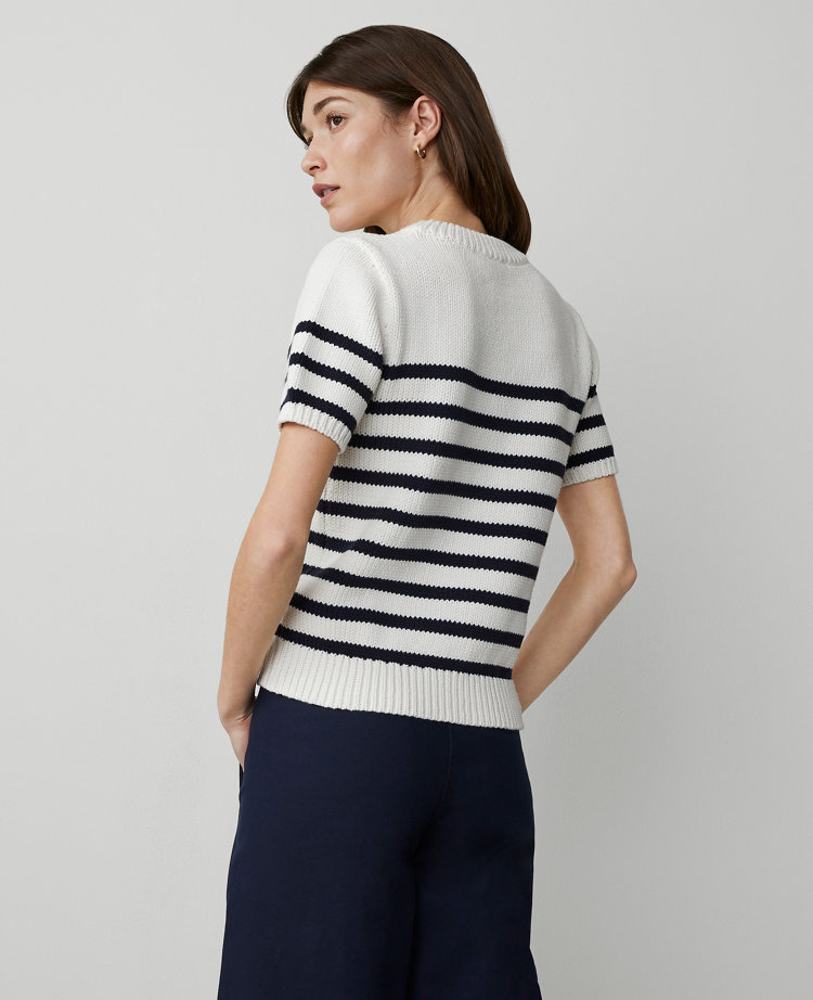 Weekend Collection Striped Sweater Tee