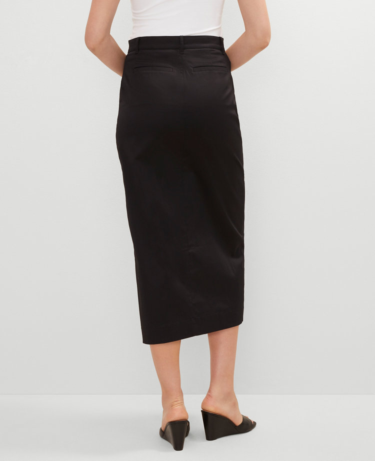 ANN TAYLOR BUTTON FRONT PENCIL SKIRT 