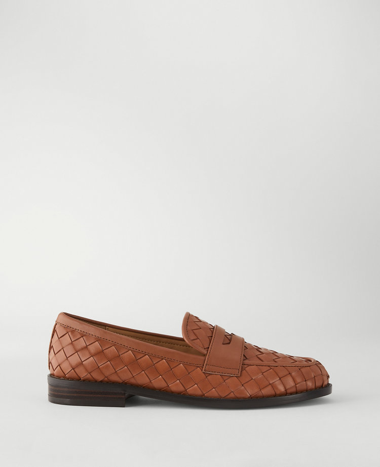Woven Penny Loafers
