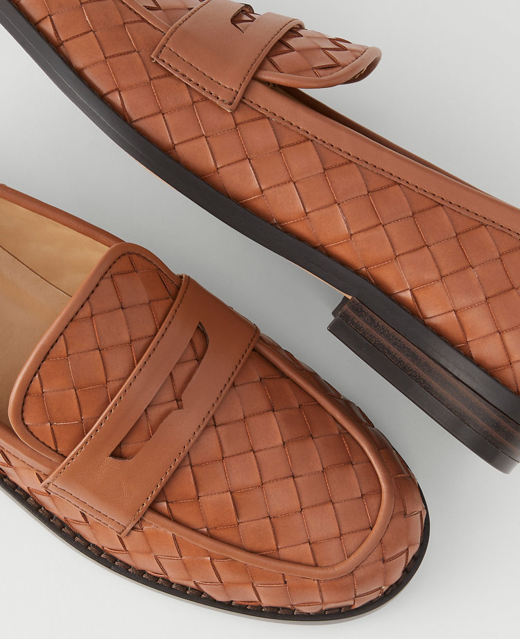 Woven Penny Loafers