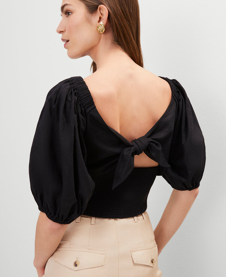 Knotted Tie Back Blouse