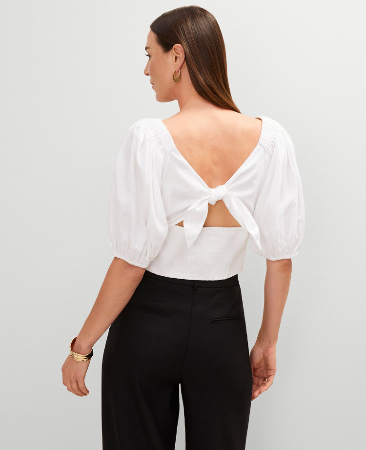 Knotted Tie Back Blouse