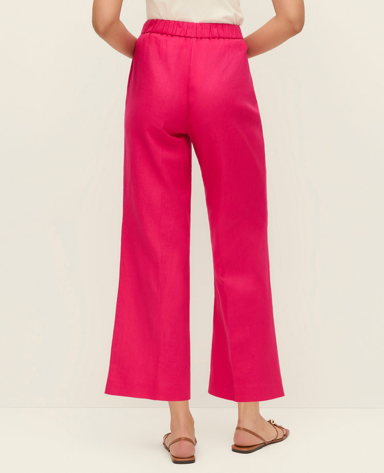 The Flare Ankle Pant in Linen Blend