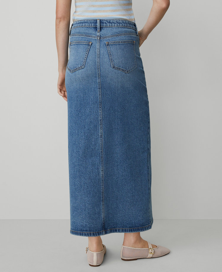 Denim Midi Skirt