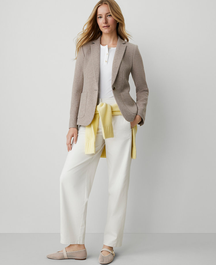 The Hutton Blazer in Brushed Rib Knit