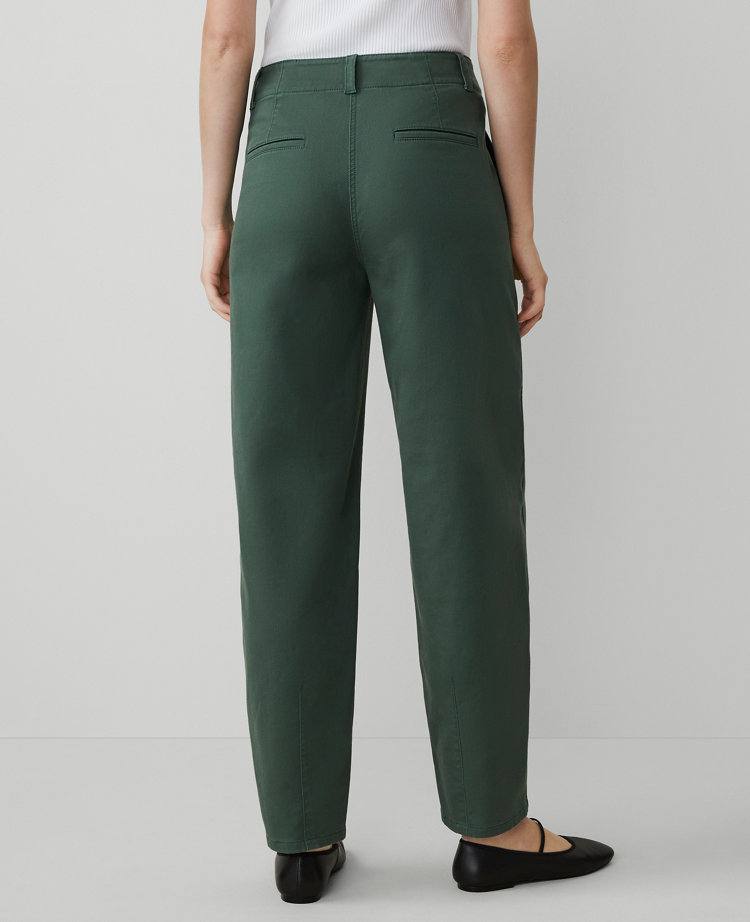 Petite Weekend Collection Seamed Barrel Ankle Pant