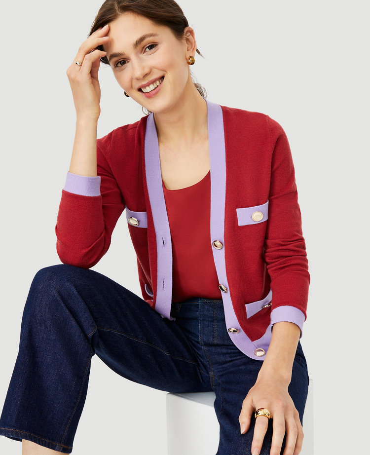 Ann taylor 2025 cropped cardigan