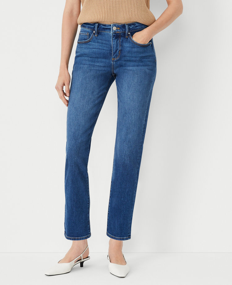 Natural Fabric Chain Detail Jeans Pants Indigo