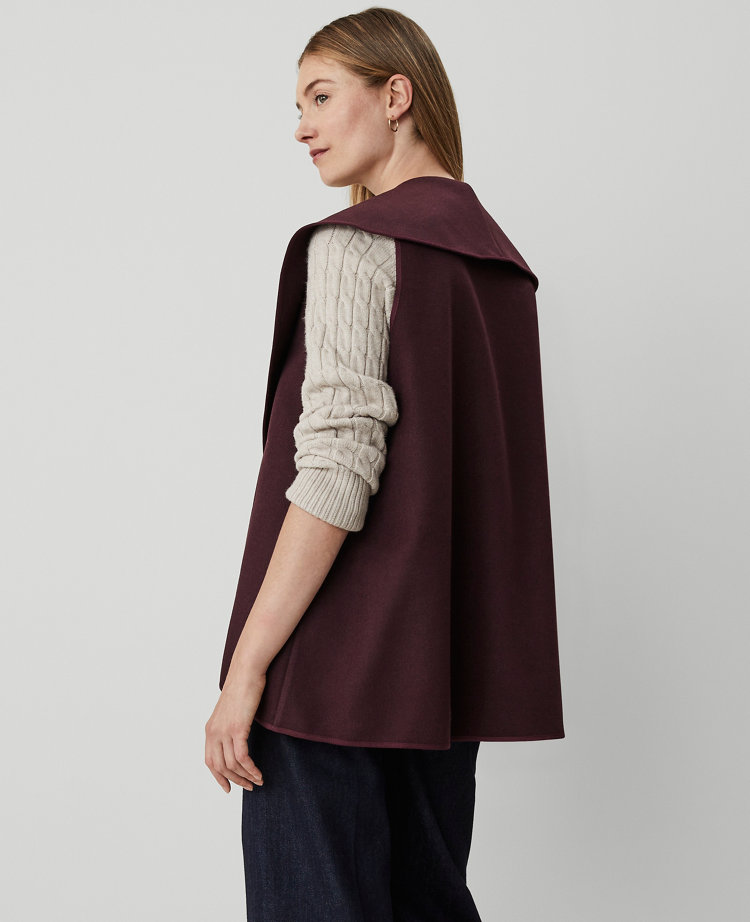 Draped Poncho Vest