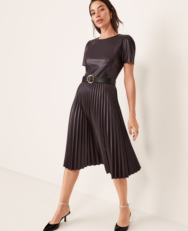 Double Time Pleat Dress