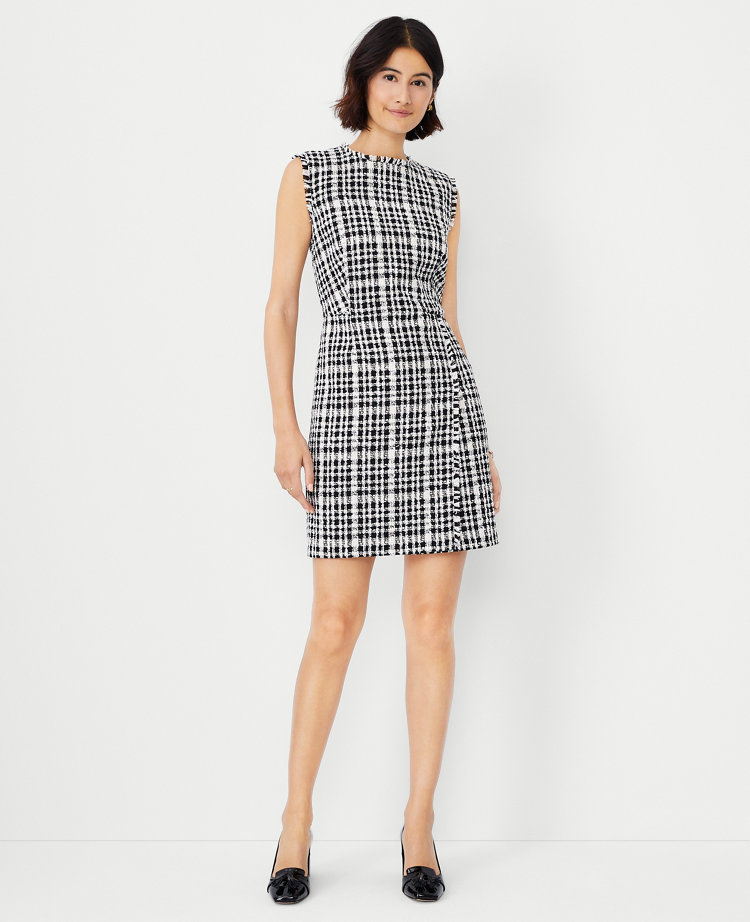 Tweed shop flare dress