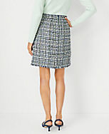 Shimmer Fringe Tweed A-Line Pocket Skirt carousel Product Image 2