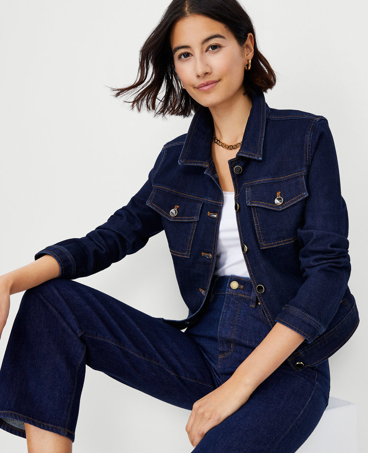 Ann taylor 2025 jean jacket