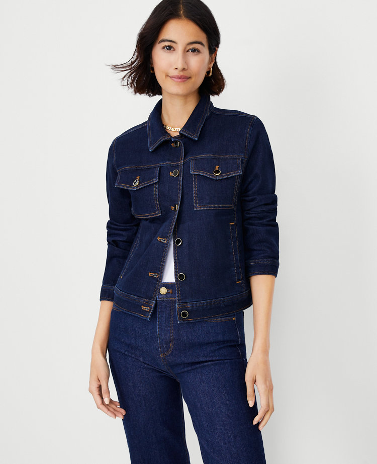 Ann taylor loft jean jacket sale