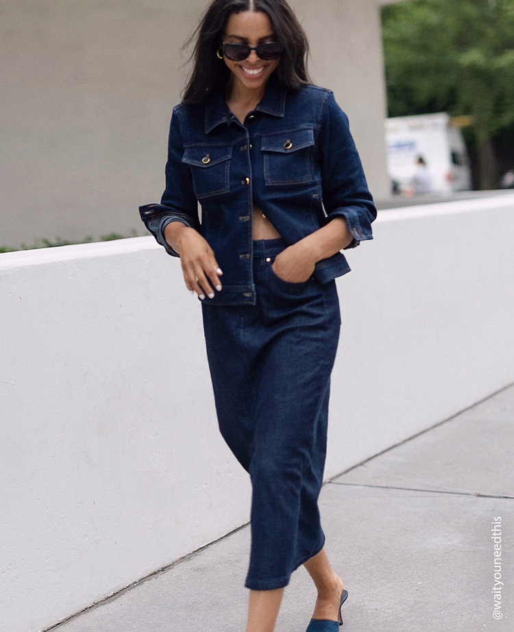 Denim Jacket in Clean Dark Wash