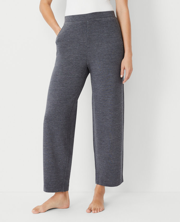 Heathered Wide Leg Lounge Pants