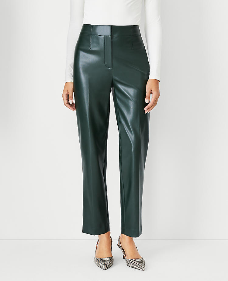 The Lana Slim Pant in Faux Leather