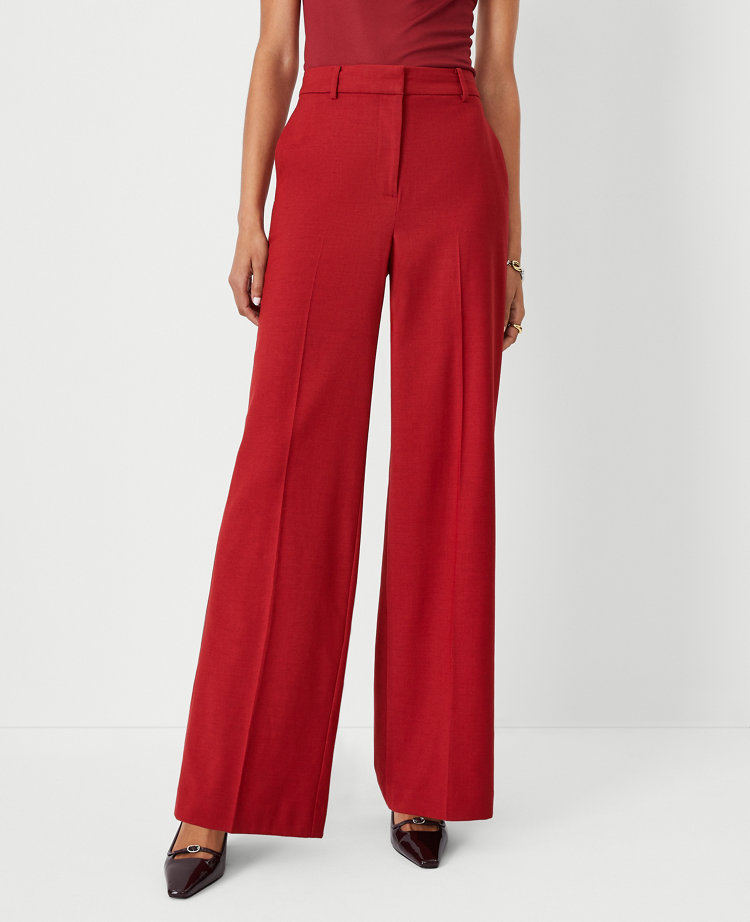 Red Wide-leg Pants