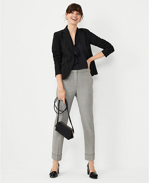 The Tall High Rise Eva Ankle Pant in Twill