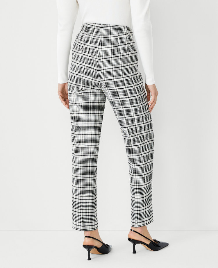 The Petite Lana Slim Pant in Plaid