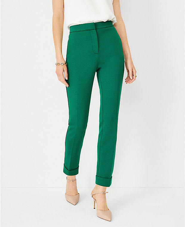 The High Rise Eva Ankle Pant in Double Knit - Curvy Fit