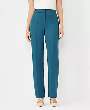 The Petite Pintucked Straight Pant in Double Knit - Curvy Fit carousel Product Image 1