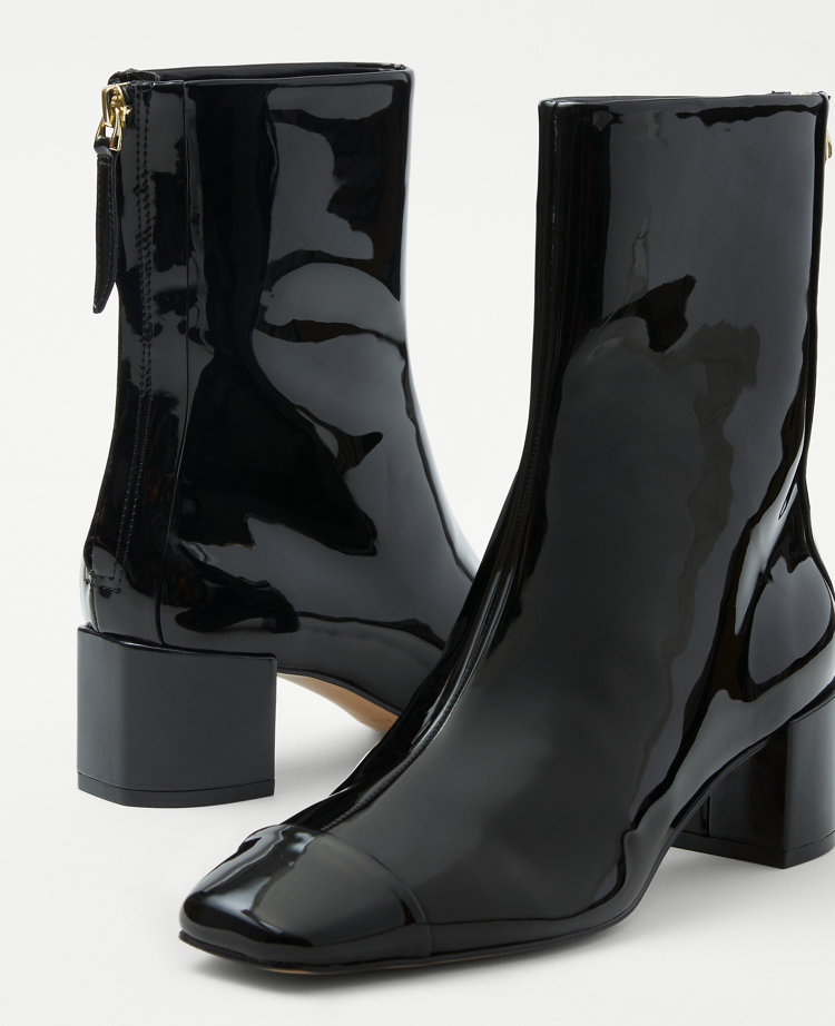 Patent toe boots hotsell