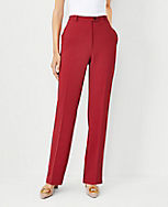 The Petite Slim Straight Pant in Fluid Crepe carousel Product Image 1