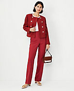 The Petite Slim Straight Pant in Fluid Crepe carousel Product Image 2