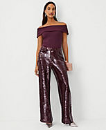 The Sequin Side Zip Wide Leg Pant carousel Product Image 3