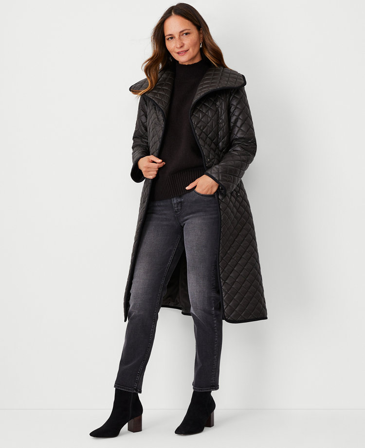 Ladies belted hotsell padded coat