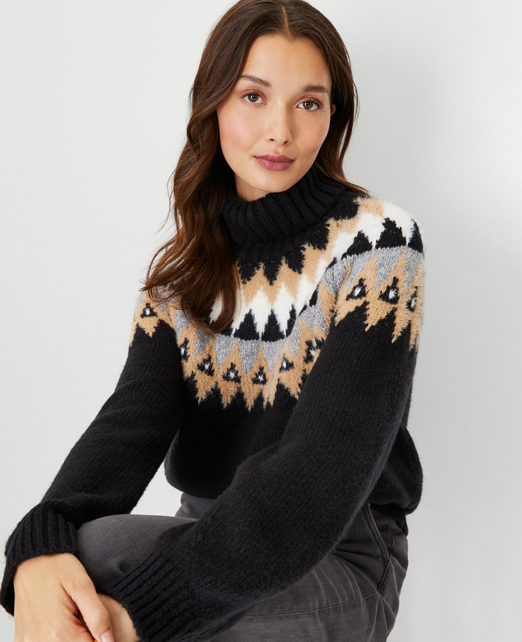 Ann taylor 2025 fair isle sweater