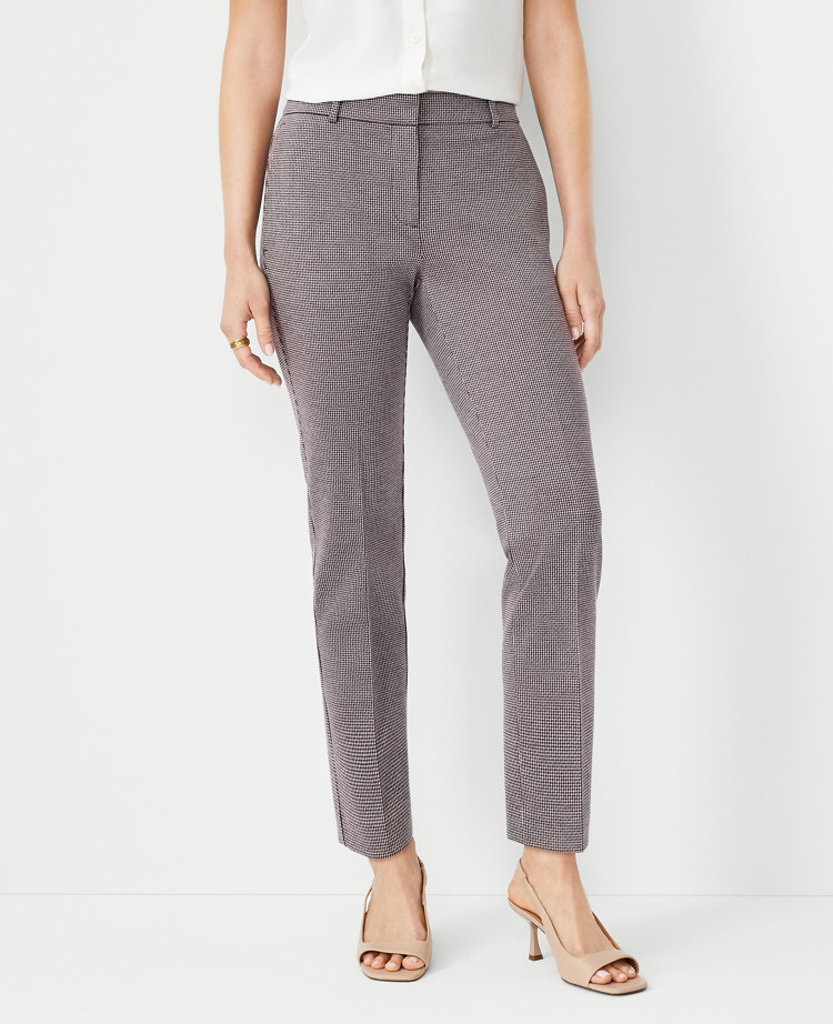 The Petite Eva Ankle Pant in Jacquard - Curvy Fit