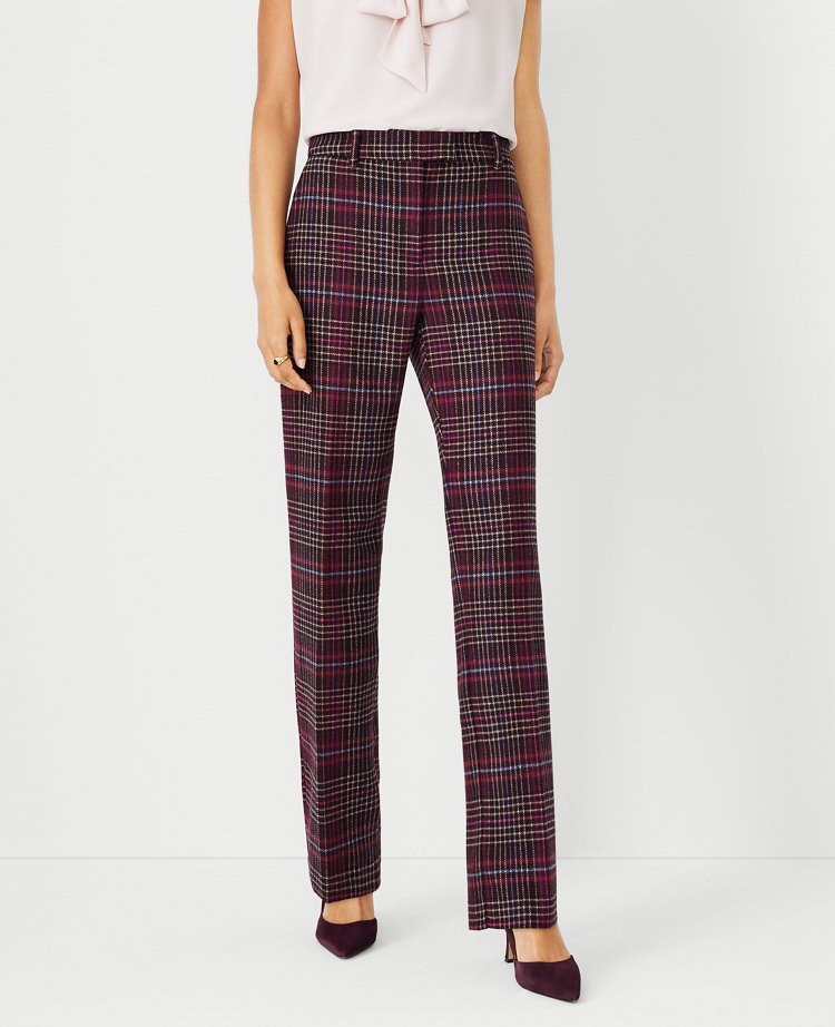 High rise best sale checkered pants