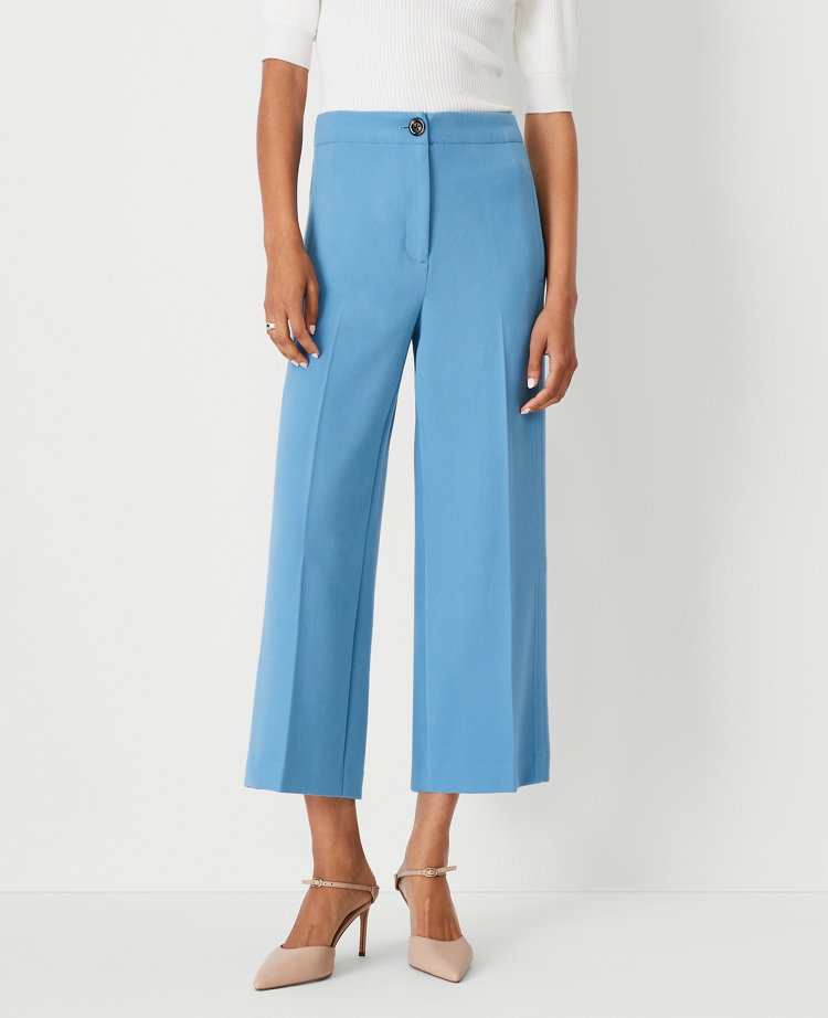 The Petite Kate Wide Leg Crop Pant