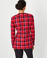 The Long Cardigan Jacket in Houndstooth Tweed carousel Product Image 2