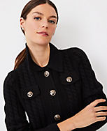 Collared Cable Sweater Jacket carousel Product Image 1