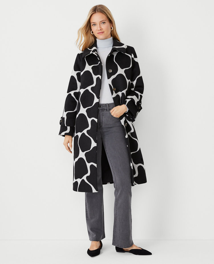 Giraffe Print Mac Coat