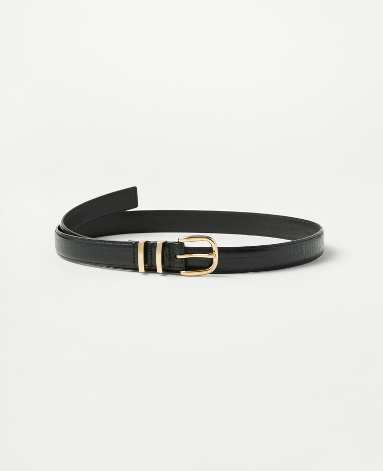 Embossed Leather Trouser Belt