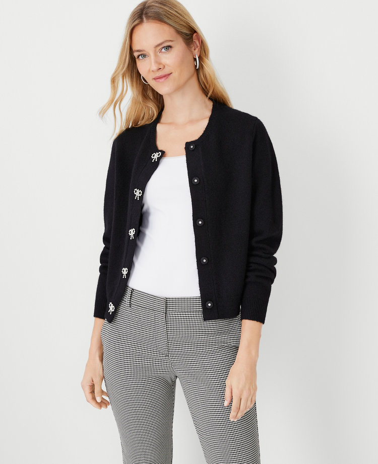 Ann taylor 2025 black cardigan