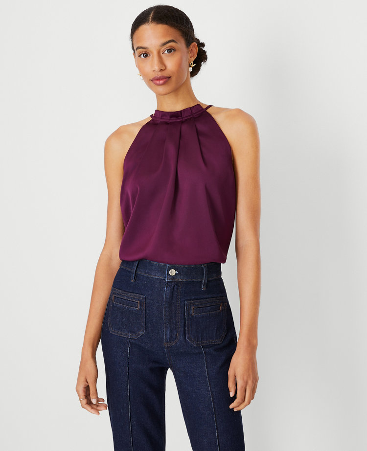 Pleated Halter Top