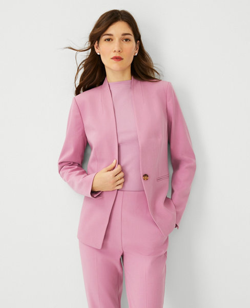 Light Pink Pant Suit for Women, Pink Pant Suit Set for Women