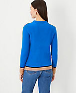Colorblocked Mock Neck Sweater carousel Product Image 2