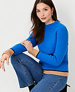 Colorblocked Mock Neck Sweater carousel Product Image 3